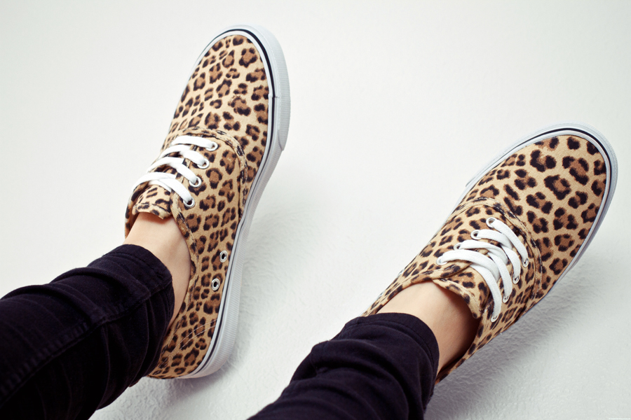 h&m leopard sneakers